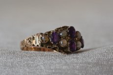 画像4: Sold 9ct.アメシスト パールリング (4)