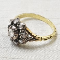 画像6: 14ct.sv.ダイヤモンドリング (6)