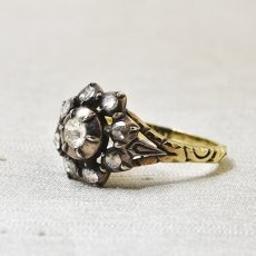 画像2: 14ct.sv.ダイヤモンドリング (2)