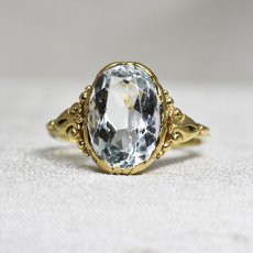 画像1: Sold 8ct.アクアマリンリング (1)