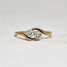 画像1: 18ct,ダイヤモンドリング (1)