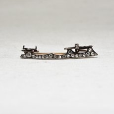 画像1: 18ct,シルバー・ダイヤモンドブローチ (1)