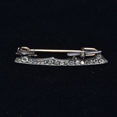 画像7: 18ct,シルバー・ダイヤモンドブローチ (7)