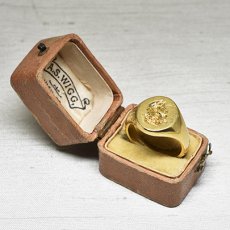 画像7: ゴールドインタリオリング 18金 (7)